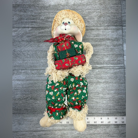 House Of Loyd TLTOYS 1993 Flossie Rabbit Christmas Holiday Doll Presents 541736 - Picture 13 of 15